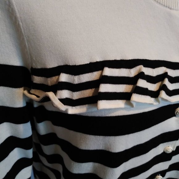 TALBOTS Ruffles & Stripes Sweater - Picture 5 of 14